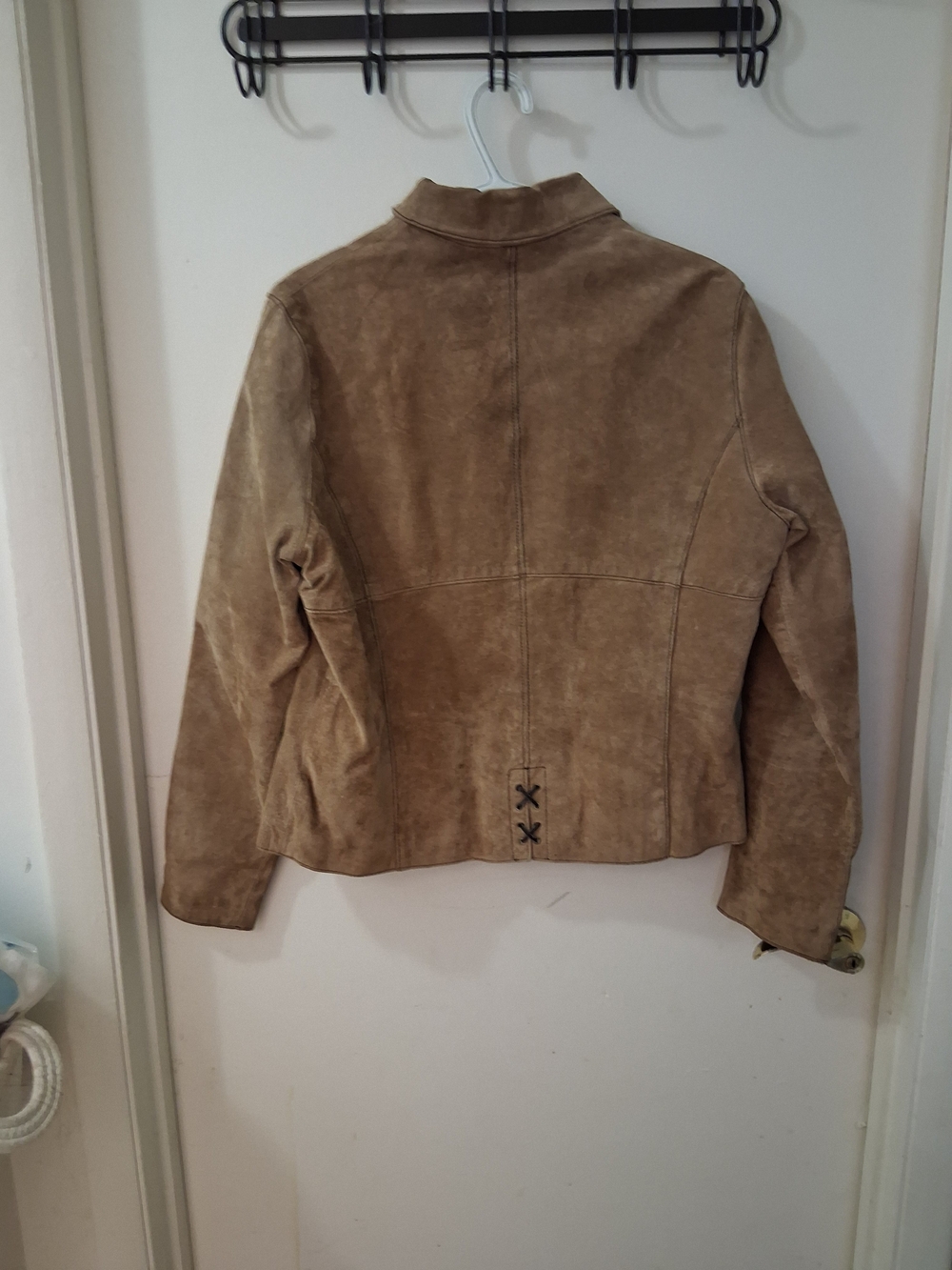 Wilson’s Vintage Leather Car Coat M. Julian Suede Zip Up & Pockets Tan - Picture 2 of 8